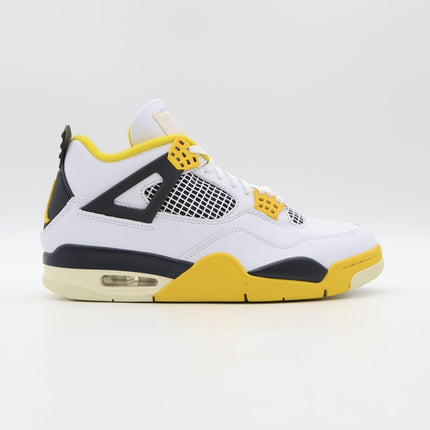 AQ9129-101 Nike Air Jordan 4 Retro Vivid Sulfur Coconut Milk Yellow (Women's)