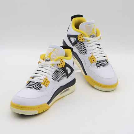 AQ9129-101 Nike Air Jordan 4 Retro Vivid Sulfur Coconut Milk Yellow (Women's)