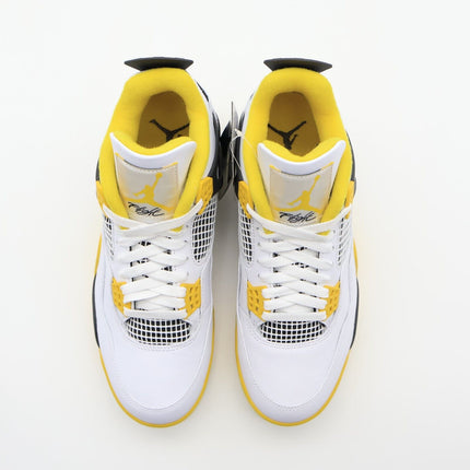 AQ9129-101 Nike Air Jordan 4 Retro Vivid Sulfur Coconut Milk Yellow (Women's)