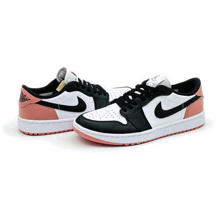 DD9315-106 Nike Air Jordan 1 Low Golf Rust Pink Black White Beige Leather Rose