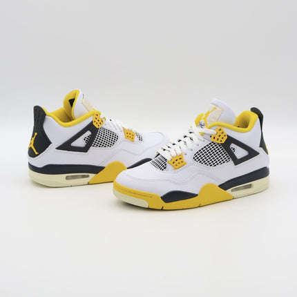 AQ9129-101 Nike Air Jordan 4 Retro Vivid Sulfur Coconut Milk Yellow (Women's)