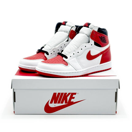 555088-161 Nike Air Jordan 1 Retro High OG Heritage University Red White Black