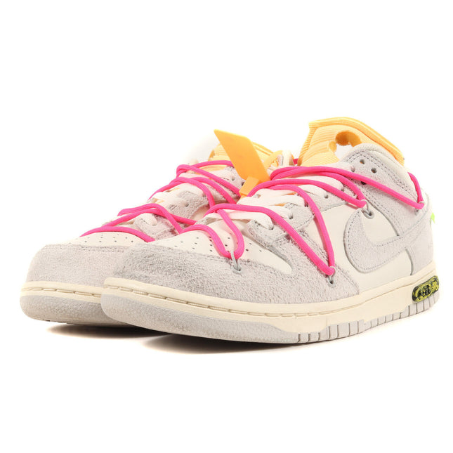 DJ0950-117 Off-White Nike Dunk Low Sail Neutral Gray Hyper Pink Lot 17 (Men's)