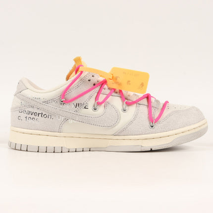 DJ0950-117 Off-White Nike Dunk Low Sail Neutral Gray Hyper Pink Lot 17 (Men's)