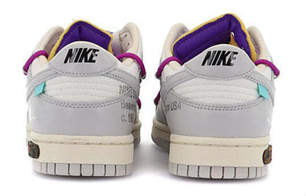 DM1602-111 Off?White Nike Dunk Low Lot 28 White Purple (Men's)