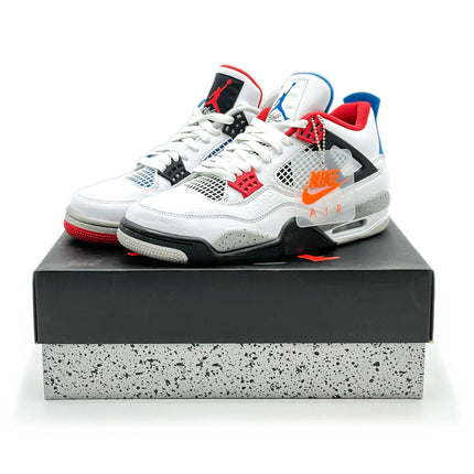 CI1184-146 Nike Air Jordan 4 Retro What The 4 Fire Red Military Blue Tech Grey