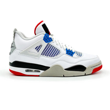 CI1184-146 Nike Air Jordan 4 Retro What The 4 Fire Red Military Blue Tech Grey