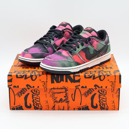 DM0108-002 Nike Dunk Low Graffiti Pink Black Sage Ash Green Tie Dye (Men's)