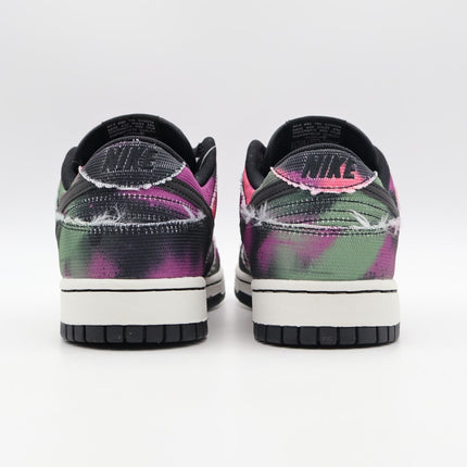 DM0108-002 Nike Dunk Low Graffiti Pink Black Sage Ash Green Tie Dye (Men's)