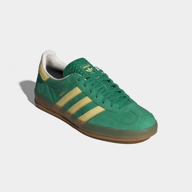 IH7500 adidas Originals Gazelle Indoor Semi Coat Green Almost Yellow Gum (Men's)