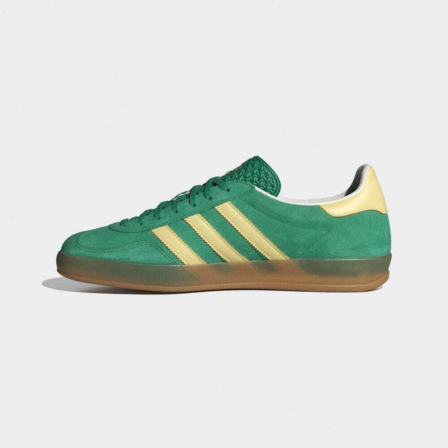 IH7500 adidas Originals Gazelle Indoor Semi Coat Green Almost Yellow Gum (Men's)