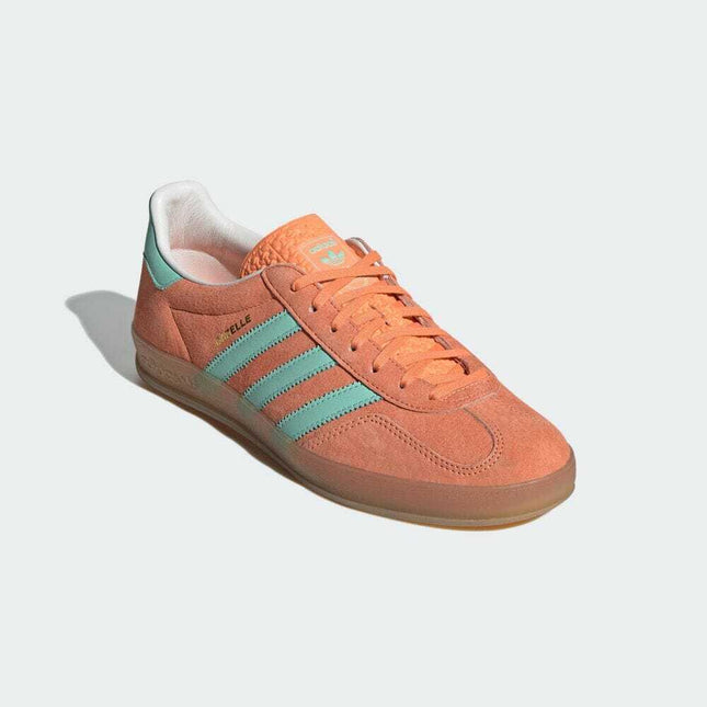 IH7499 adidas Originals Gazelle Indoor Easy Orange Clear Mint Gum (Men's)