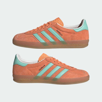 IH7499 adidas Originals Gazelle Indoor Easy Orange Clear Mint Gum (Men's)