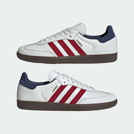 IH4881 adidas Originals Samba OG Core White Team Victory Red Night Indigo (Men's