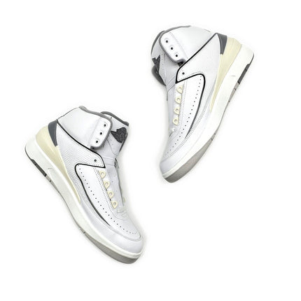 DR8884-100 Nike Air Jordan 2 White and Cement Grey Sail Gray