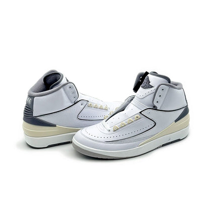 DR8884-100 Nike Air Jordan 2 White and Cement Grey Sail Gray