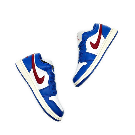 DC0774-416 Nike Air Jordan 1 Low Sport Blue Gym Red Sail White (Women's)