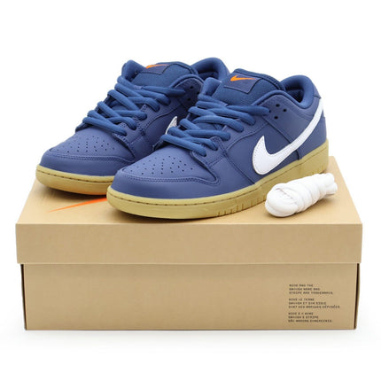 FJ1674-400 Nike SB Dunk Low Pro ISO Orange Label Navy Gum Light Brown (Men's)