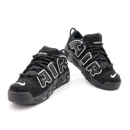 FB1299-001 AMBUSH Nike Air More Uptempo Low Black and White (Men's)