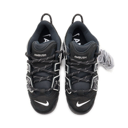 FB1299-001 AMBUSH Nike Air More Uptempo Low Black and White (Men's)