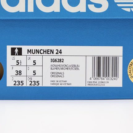 IG6282 adidas Originals Munchen 24 WONWHI WONCLA SEBLBU (Men's)