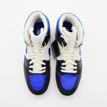 FB9891-041 Nike Air Jordan 1 High MM Black White Sail Game Royal (Women's)