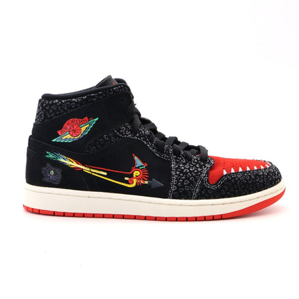 DN4904-001 Nike Air Jordan 1 Mid Siempre Familia Roma Green Chile Red (Men's)