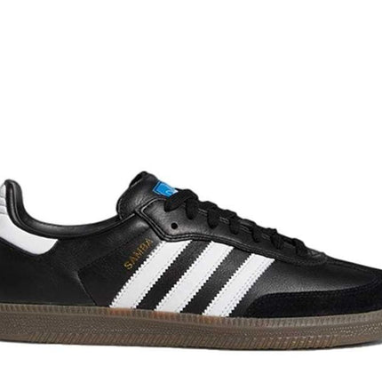 GW3159 Adidas Samba ADV Core Black Footwear White Gold Metallic Brown Gum Blue