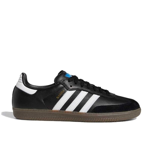 GW3159 Adidas Samba ADV Core Black Footwear White Gold Metallic Brown Gum Blue