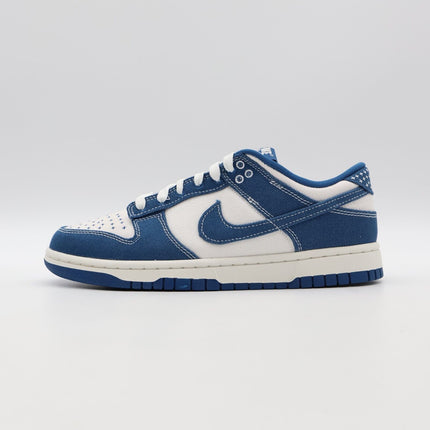 DV0834-101 Nike Dunk Low Summit White Industrial Blue Denim Sashiko (Men's)