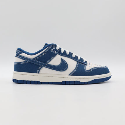 DV0834-101 Nike Dunk Low Summit White Industrial Blue Denim Sashiko (Men's)