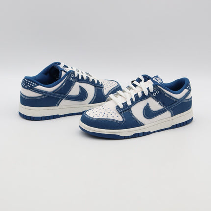 DV0834-101 Nike Dunk Low Summit White Industrial Blue Denim Sashiko (Men's)