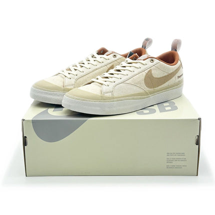 DZ3406-100 Doyenne �~ Nike SB Blazer Low Coconut Milk and Rattan Sail Brown Beige