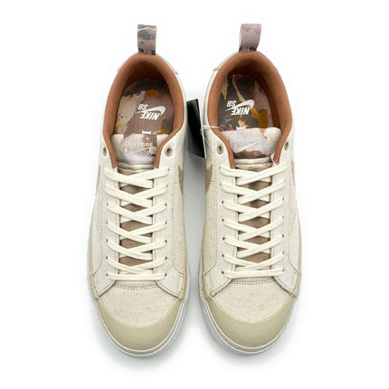 DZ3406-100 Doyenne �~ Nike SB Blazer Low Coconut Milk and Rattan Sail Brown Beige