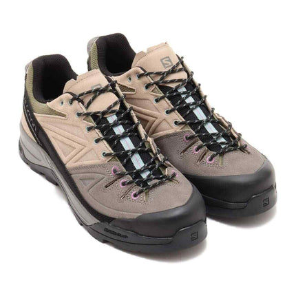 L47431300 Salomon X-ALP Leather Pewter Vintage Khaki Black (Men's)