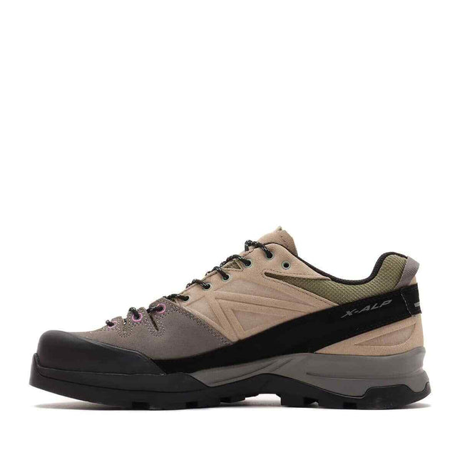 L47431300 Salomon X-ALP Leather Pewter Vintage Khaki Black (Men's)