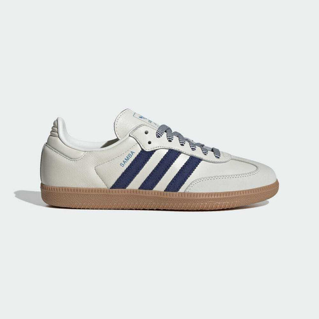 JI3907 adidas Originals WMNS Samba OG Off White Dark Blue Clear Sky (Women's)