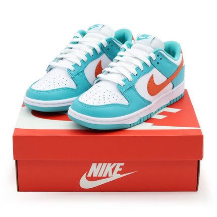 DV0833-102 Nike Dunk Low Miami Dolphins Cosmic Clay Dusty Cactus Green (Men's)