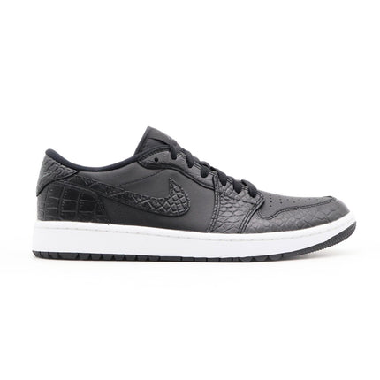 DD9315-003 Nike Air Jordan 1 Low Golf Black Crocodile Skin Iron Grey (Men's)