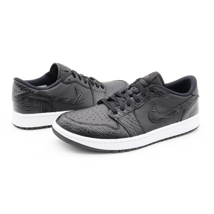 DD9315-003 Nike Air Jordan 1 Low Golf Black Crocodile Skin Iron Grey (Men's)