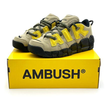 FB1299-200 AMBUSH �~ Nike Air More Uptempo Low Vivid Sulfur and Limestone