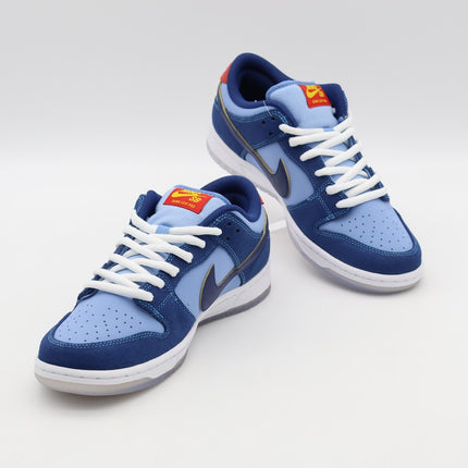 DX5549-400 Nike Dunk Low SB Why So Sad? Coastal Blue Speed Yellow Red (Men's)