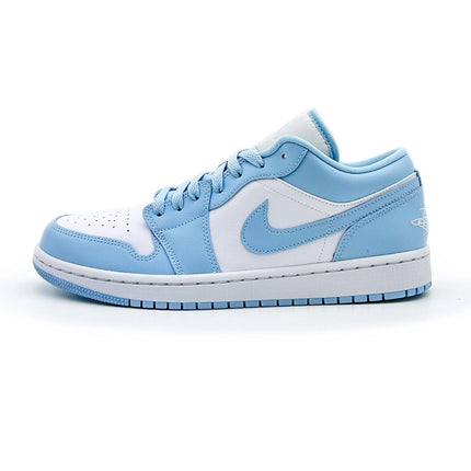 DC0774-141 Nike Jordan 1 Low Aluminum Ice Blue White Sky University (Women's)