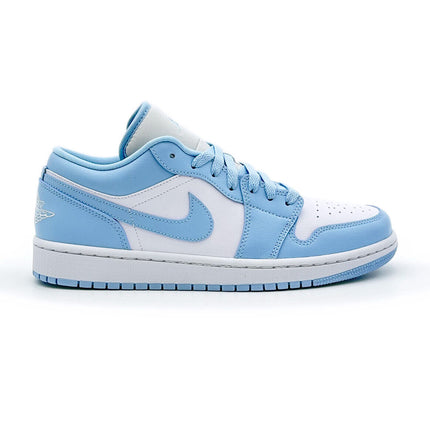 DC0774-141 Nike Jordan 1 Low Aluminum Ice Blue White Sky University (Women's)