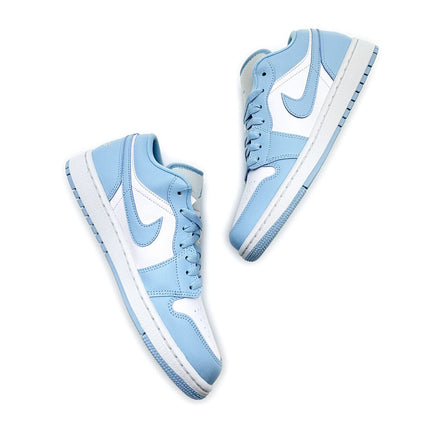 DC0774-141 Nike Jordan 1 Low Aluminum Ice Blue White Sky University (Women's)