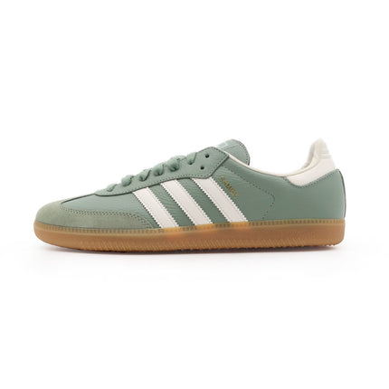 IE7011 adidas Originals Samba OG Silver Green Chalk White Gum Brown (Women's)