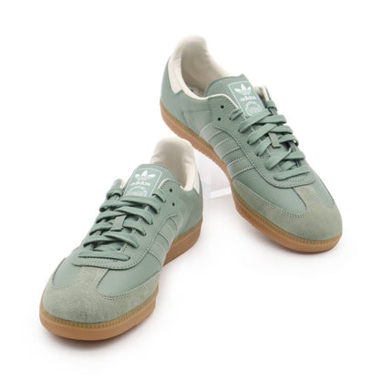 IE7011 adidas Originals Samba OG Silver Green Chalk White Gum Brown (Women's)