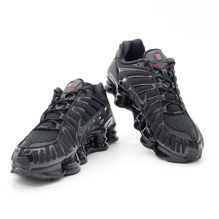 AR3566-002 Nike Shox TL Black and Max Orange Hematite (Women's)