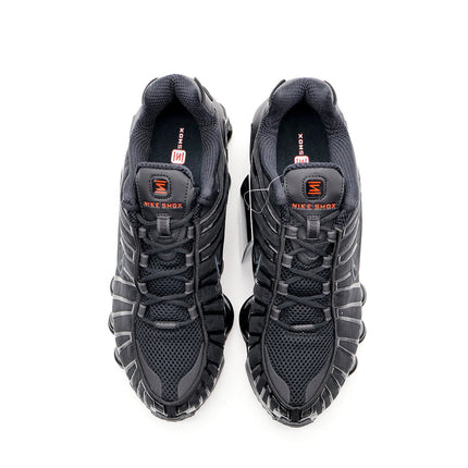 AR3566-002 Nike Shox TL Black and Max Orange Hematite (Women's)