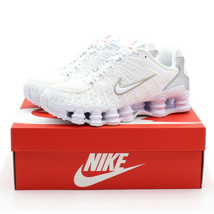 AR3566-100 Nike Shox TL White Max Orange Metallic Silver (Women's)